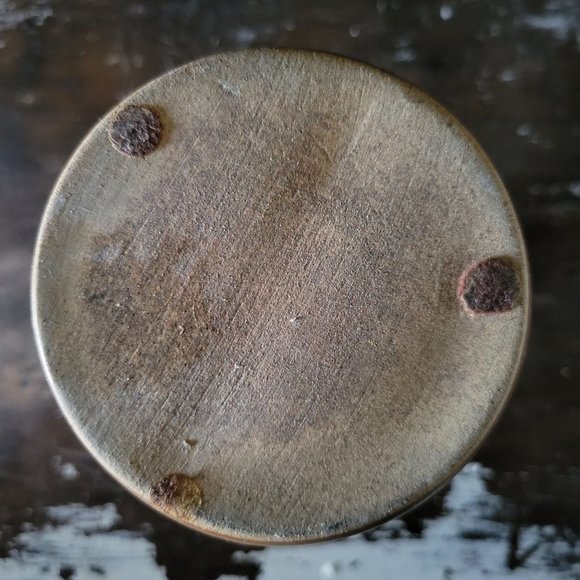 Vintage Mid Century Pottery Craft USA Stoneware Glaze Dipped Brown Bud Vase - Picture 6 of 7